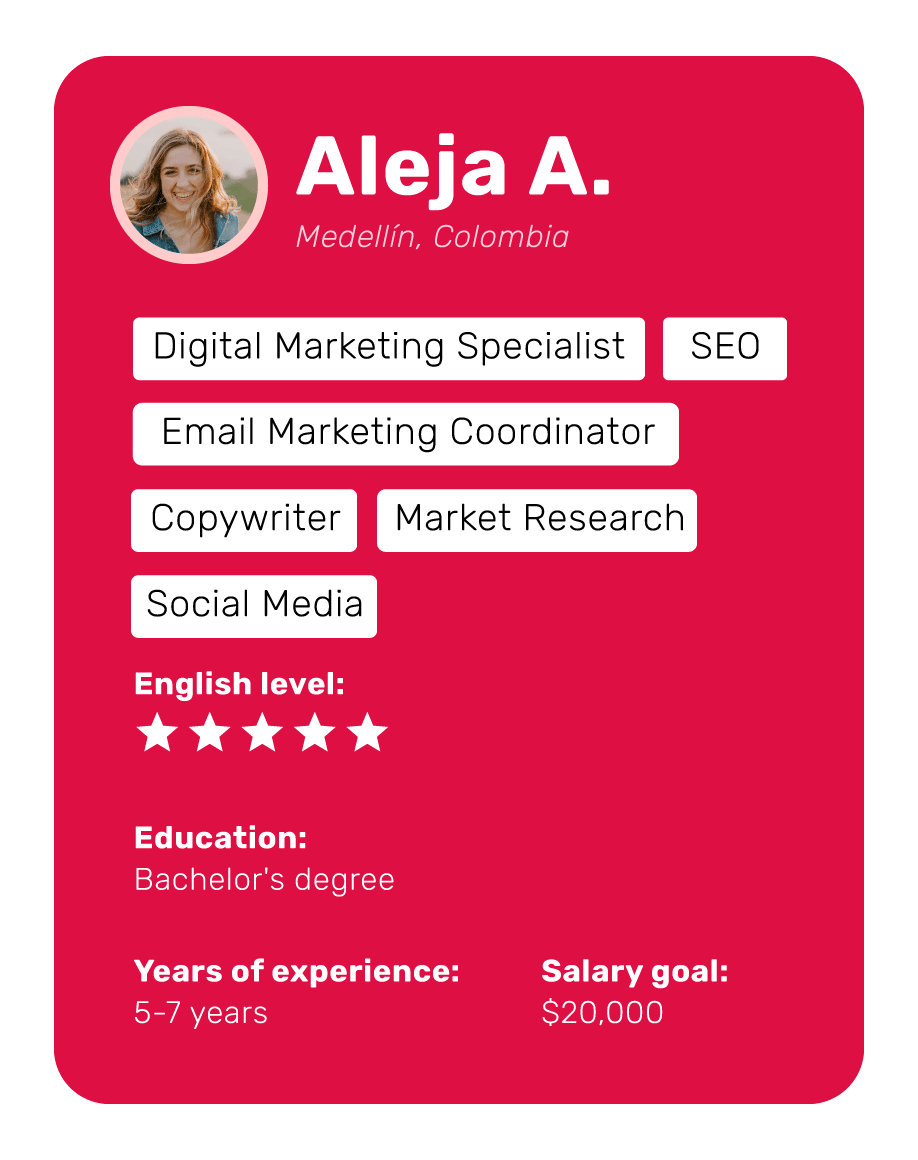 marketing specialist Aleja