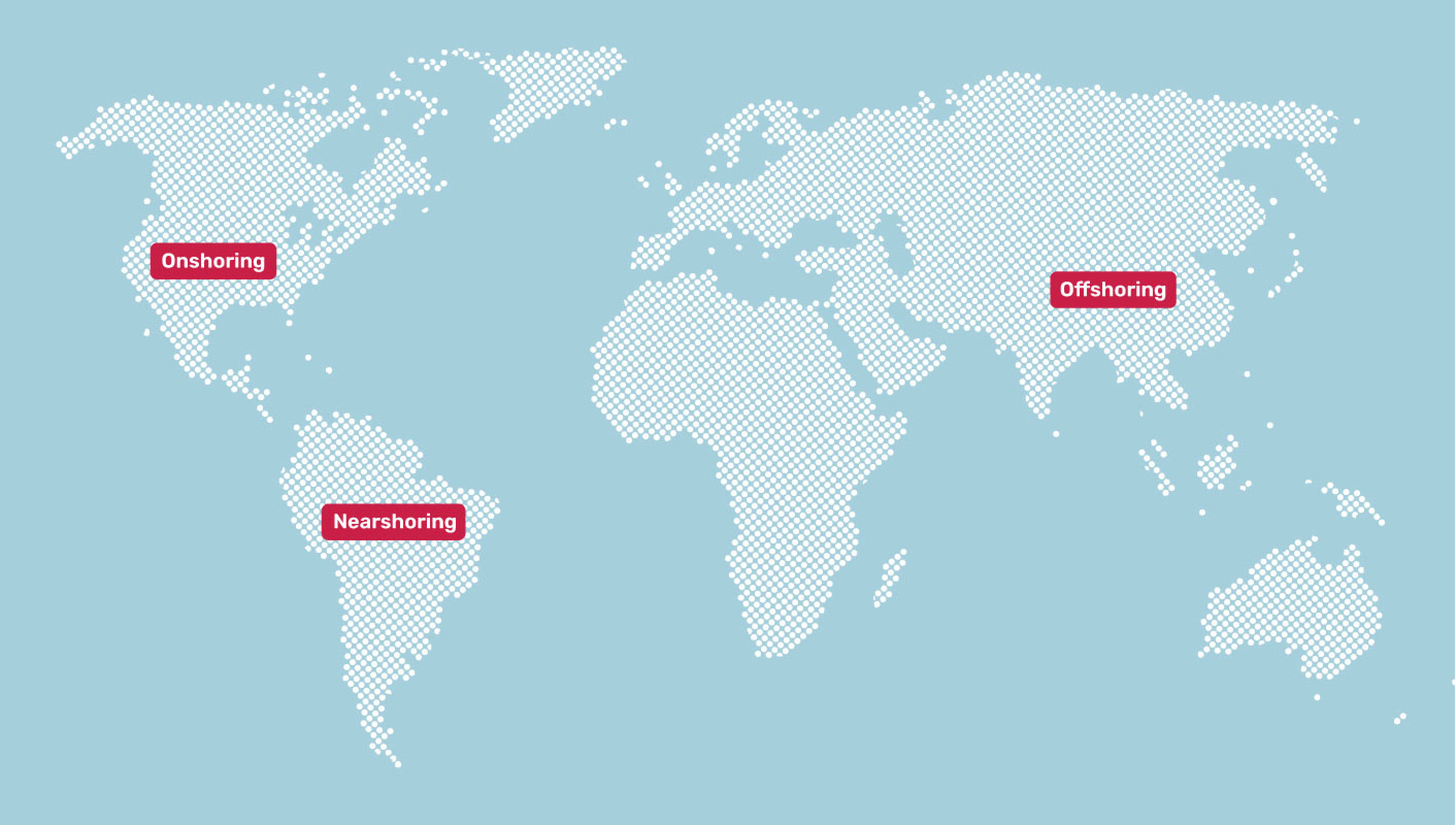 onshoring vs offshoring vs nearshoring